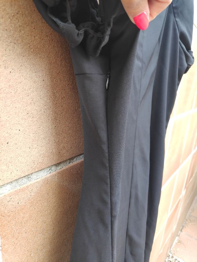 Vestido largo S apertura lateral