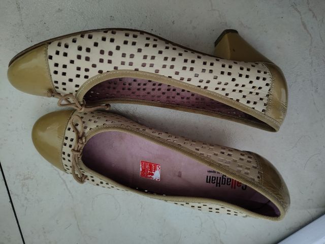 Zapatos Callaghan beige-marrón 39