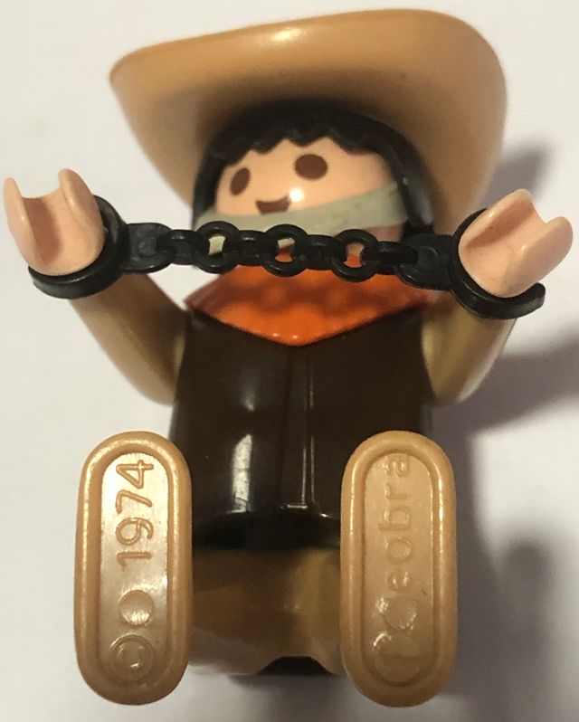 Playmobil 1974, ladrón con esposas