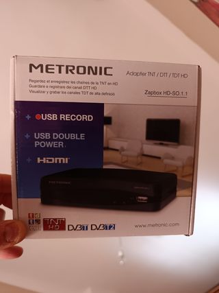 TDT Sintonizador Metronic Full HD con USB grabador