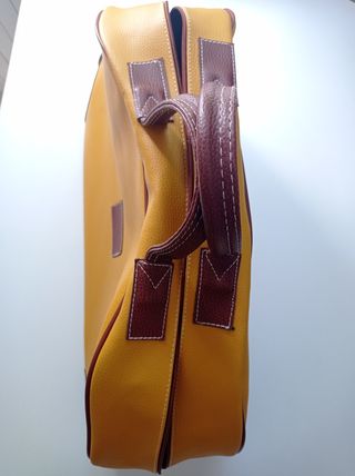 Bolsa viaje vintage amarilla
