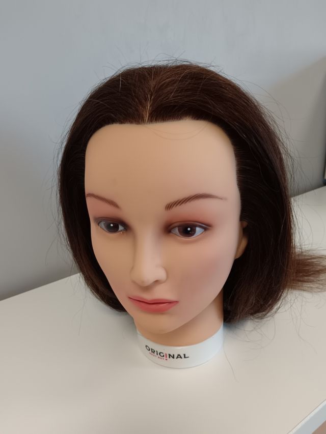 Maniquí cabello natural