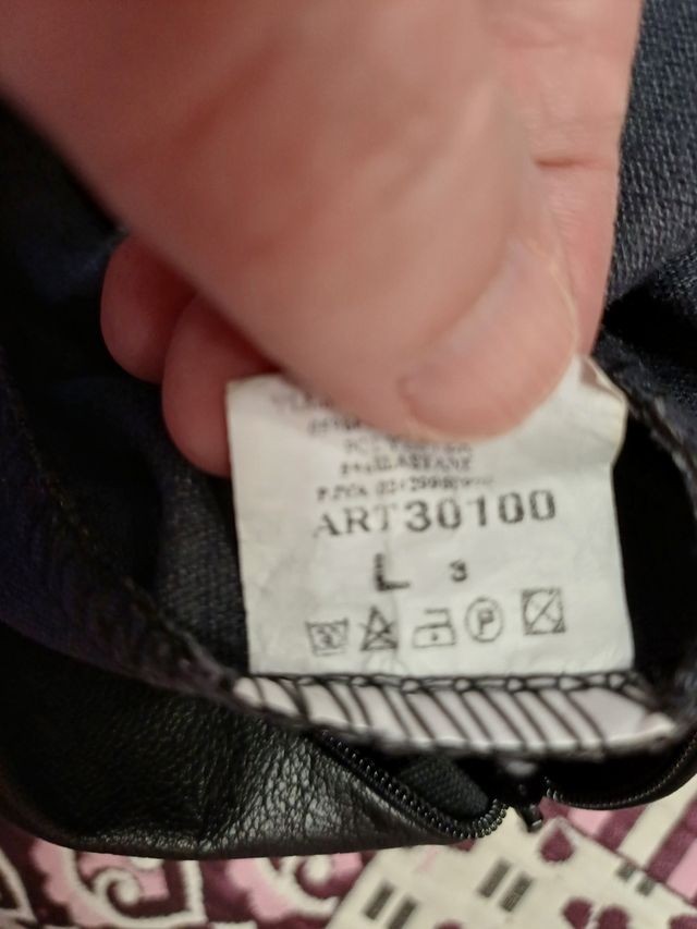 Vestido polipiel negro