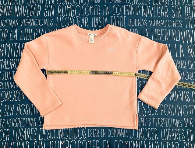 Sudadera Rosa Claro HM Basic 130/140 8/9 Años