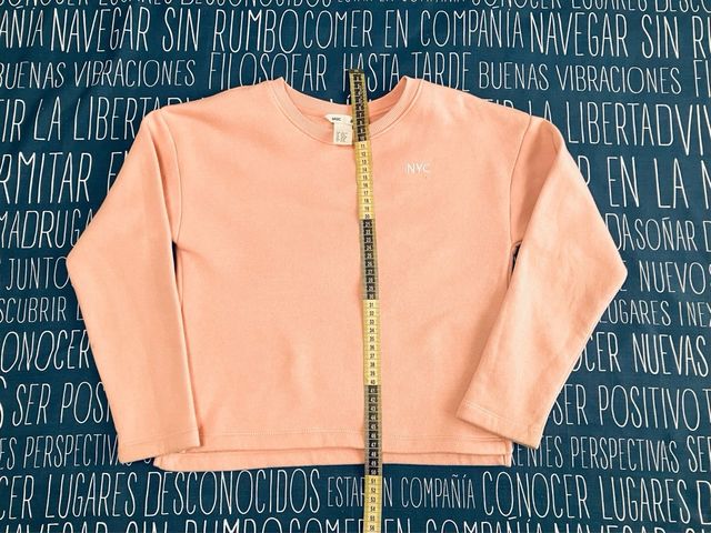 Sudadera Rosa Claro HM Basic 130/140 8/9 Años
