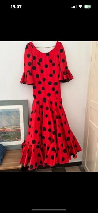 Traje flamenca lunares
