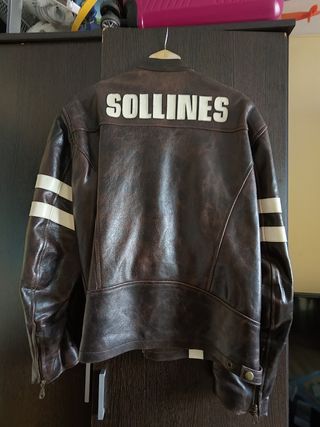 Cazadora Sollines Piel Marrón Talla 52 