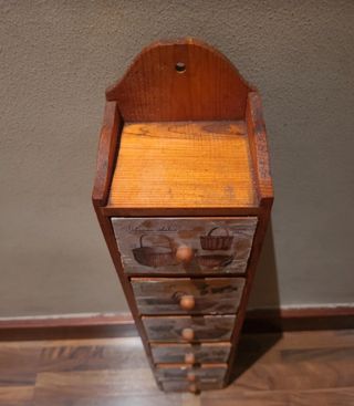 Cajonera madera 6 cajones