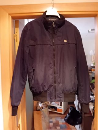 Cazadora Burberry azul marino hombre