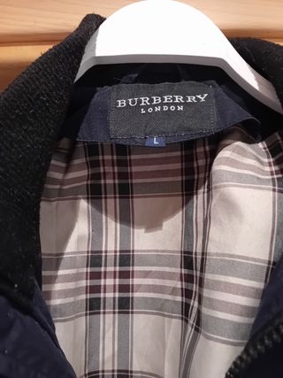 Cazadora Burberry azul marino hombre