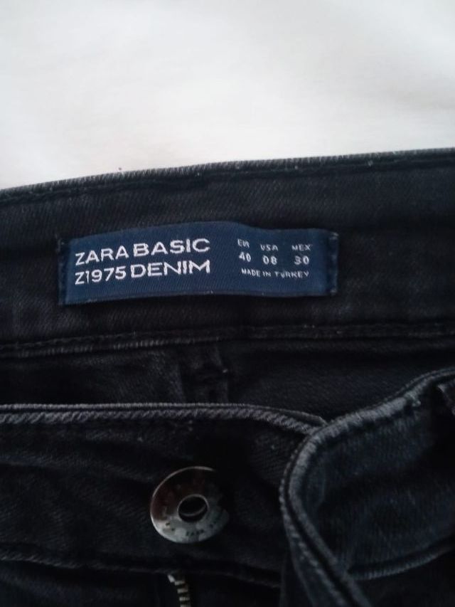 Vaquero elástico negro