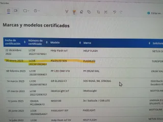 Luz emergencia V16 FlashLed SOS