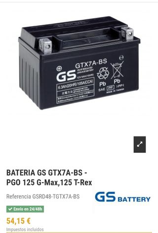 BATERIA MOTO GTXA-BS 