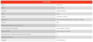 Teléfono Inalámbrico Motorola C1001L NEGRO