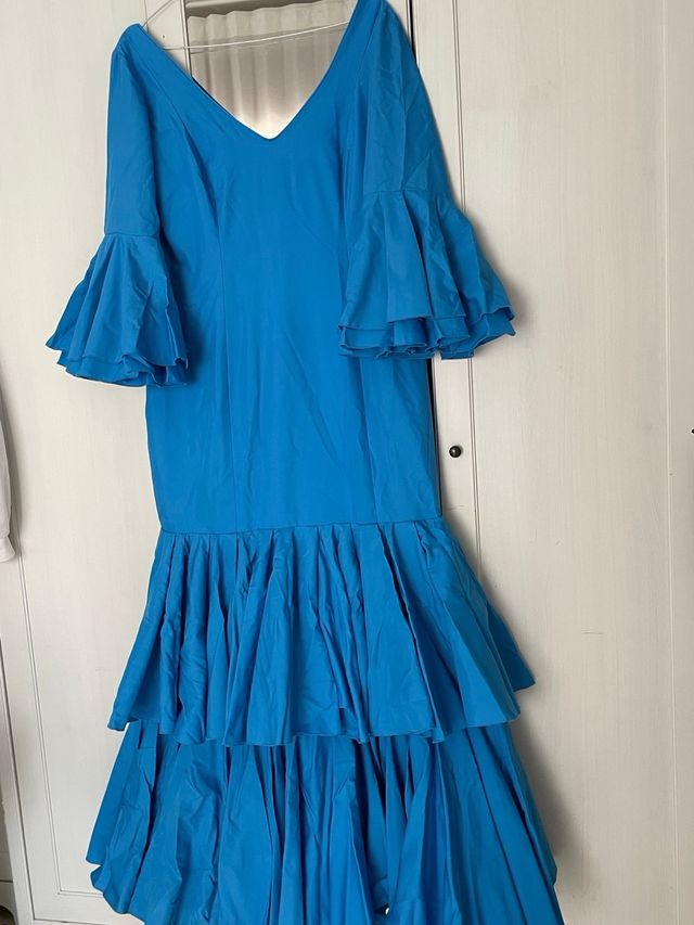 Traje Flamenca Azul