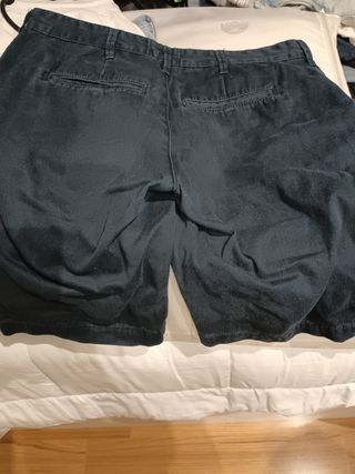 Pantalones cortos chinos azul marino
