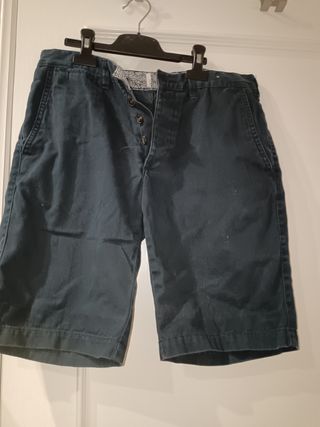 Pantalones cortos chinos azul marino