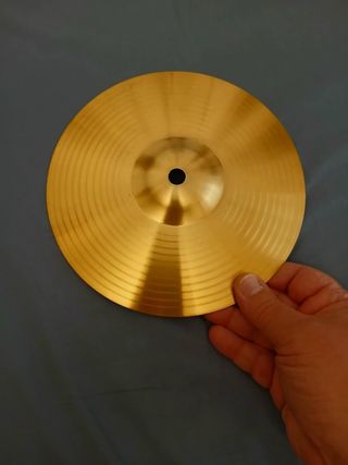 Piatto per batteria in ottone dorato -nuovo