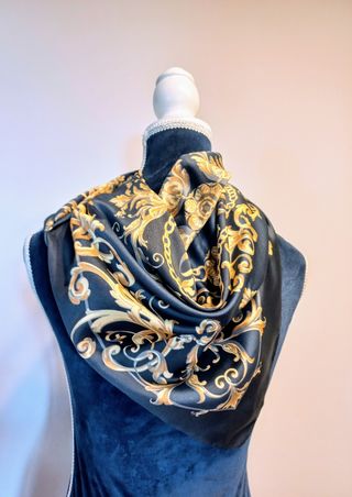 Foulard  blu e oro