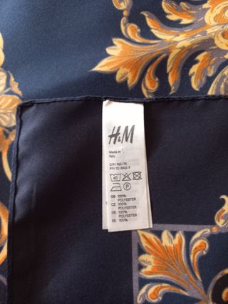 Foulard  blu e oro