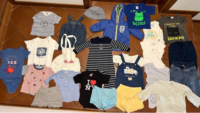 Lotto abiti bimbo 3-6 mesi primavera/estate