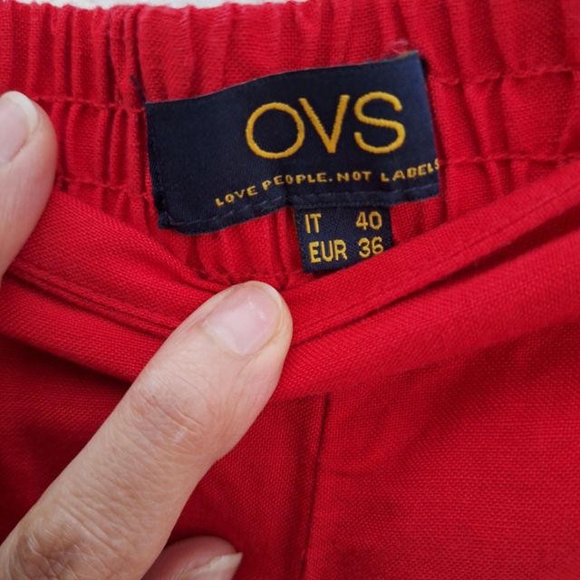 Pantaloni rossi donna