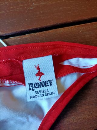 Traje Flamenca lunares rojo-blanco