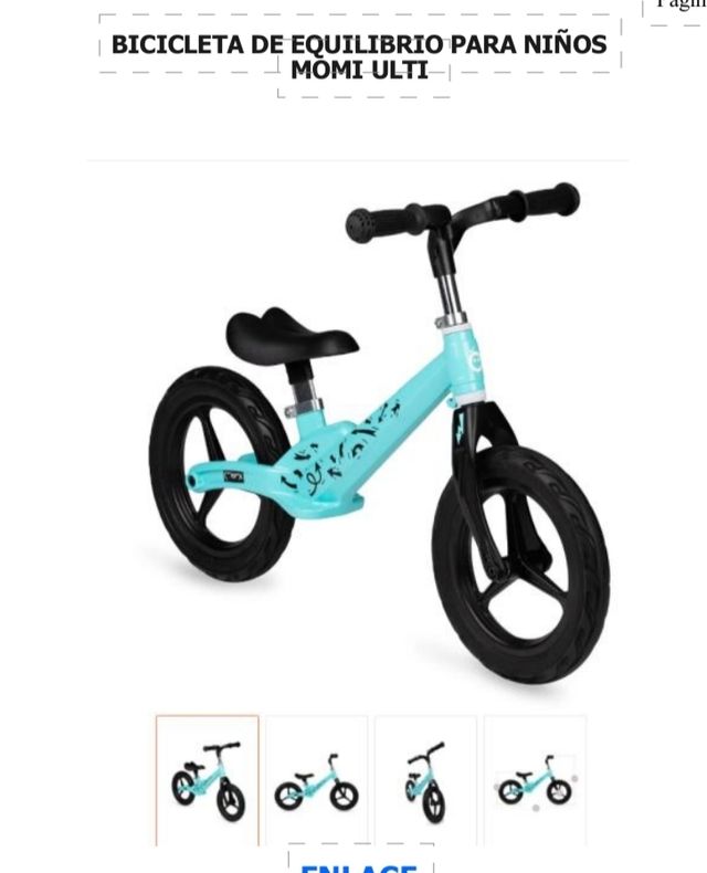 Bicicleta de equilibrio