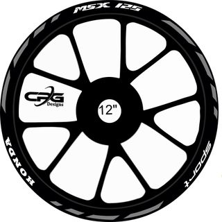 pegatinas 12 pulgadas honda msx125