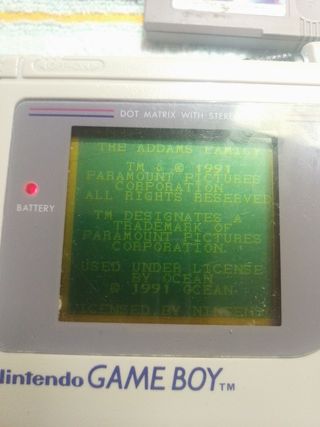 Juego Game Boy: La Familia Adams