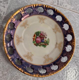 Tazzina in porcellana da collezione con piatto