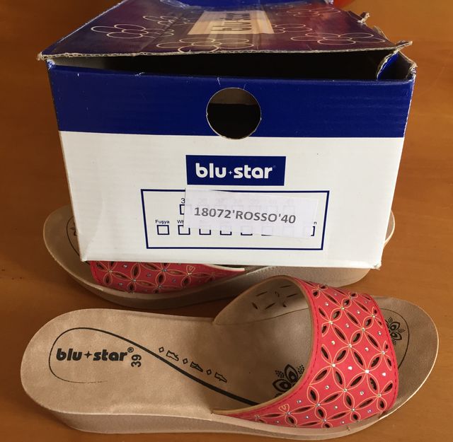 ciabatte donna n.39 BluStar nuove