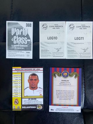 Lote cromos futbol Ronaldo Nazario