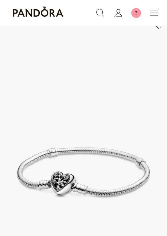 Pulsera pandora cadena de serpiente