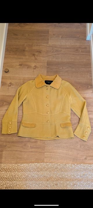 Chaqueta lana mostaza vintage