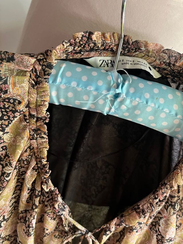 Minivestido Zara talla S gasa buen estado 