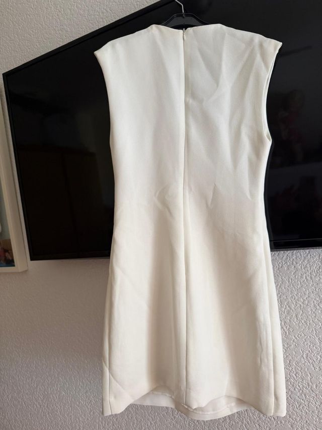 Vestido Blanco Mango - Talla xs