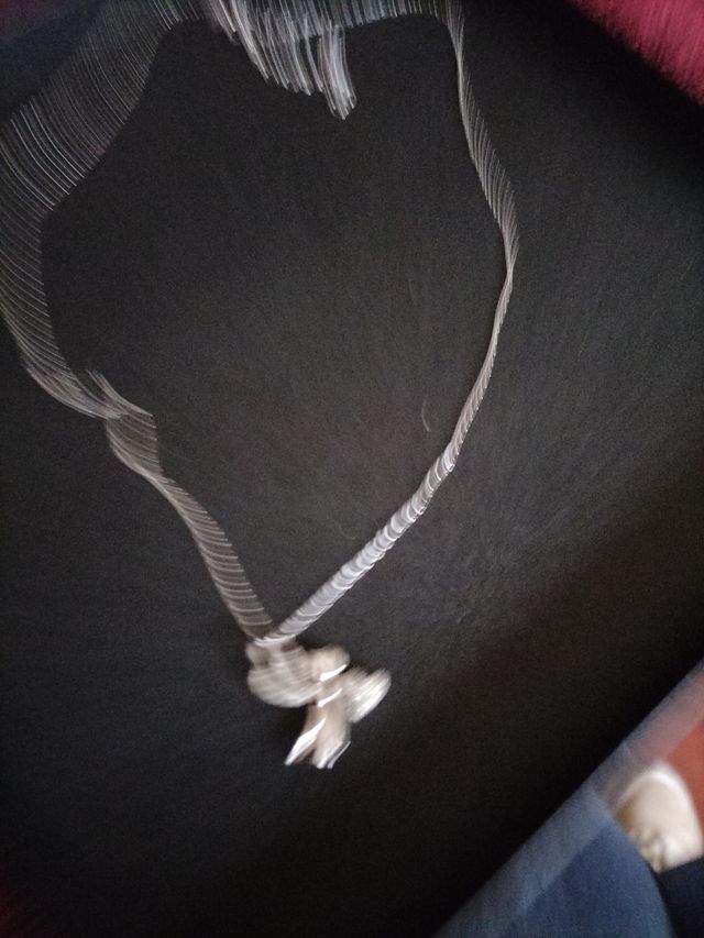 Fio em prata com anjo