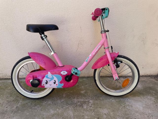 Bicicleta infantil Btwin Unicorn con ruedines incl