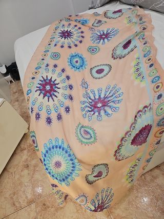 Chal estampado multicolor 100% viscosa 