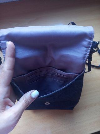 Bolso Reebok deportivo gris-morado