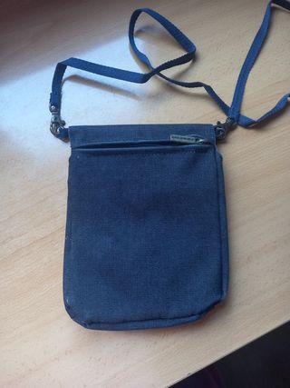 Bolso Reebok deportivo gris-morado