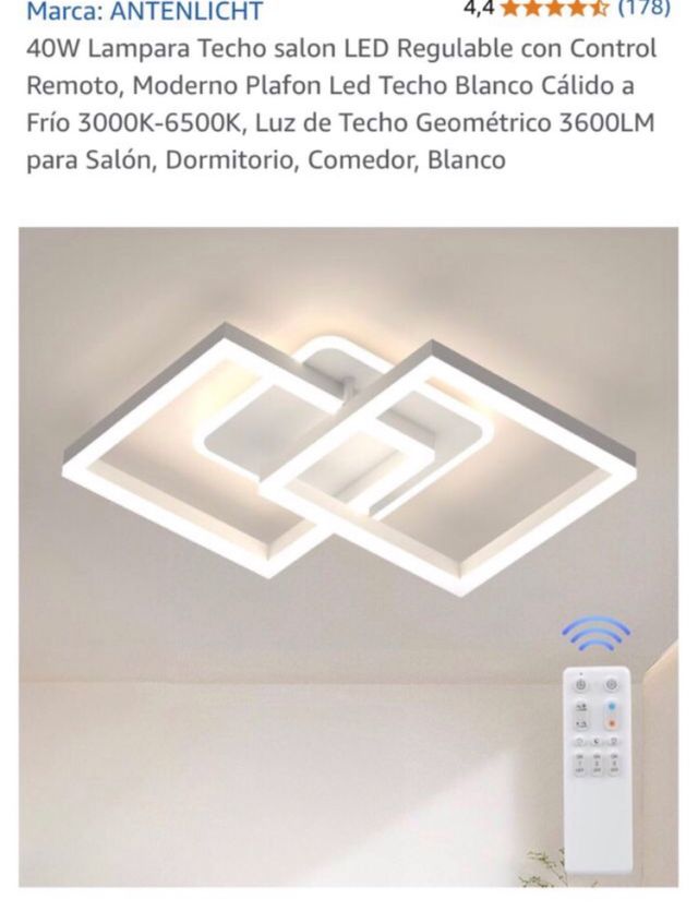 Lampara techo LED 40W regulable ANTENLICHT