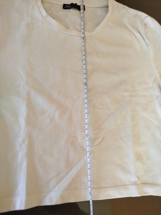 Camiseta Zara blanca talla S