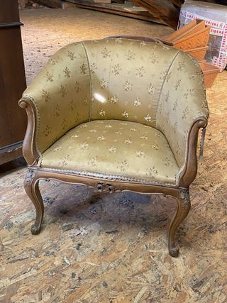 coppia di poltroncine vintage in legno