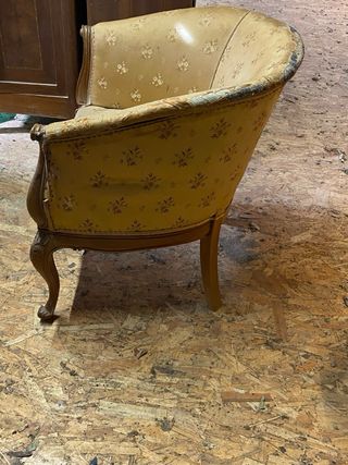 coppia di poltroncine vintage in legno