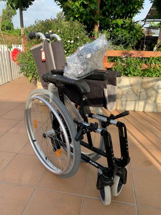 Silla de ruedas aluminio forta ruedas extraíbles