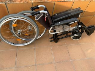 Silla de ruedas aluminio forta ruedas extraíbles