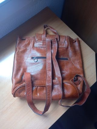 Mochila Marrón Piel
