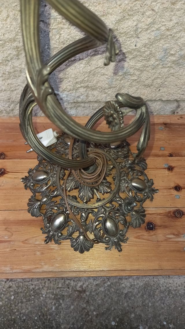 Lampara sobremesa bronce